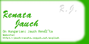 renata jauch business card